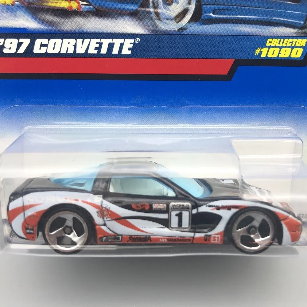 Hot Wheels 1997 '97 Chevrolet Chevy‎ Corvette Car Diecast 1/64 Scale #1090